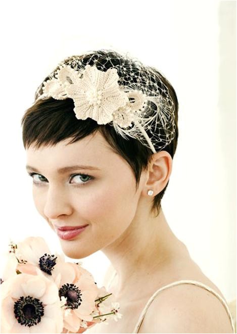 stylish short wedding hairstyles with headband