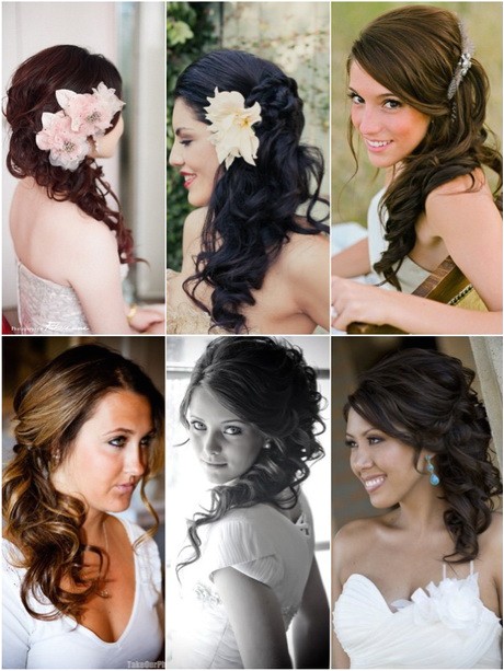wedding hair to the side