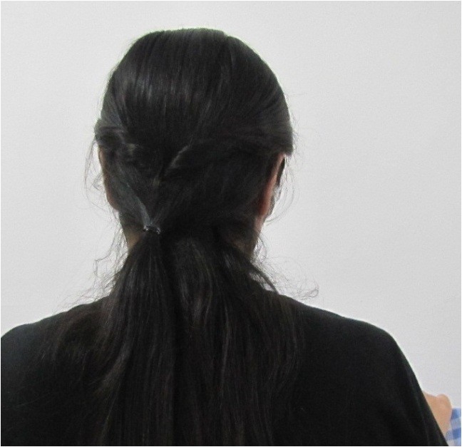 easy collegeoffice hairstyle for medium to long hair