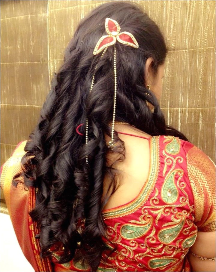 indian bridal hairstyles for reception