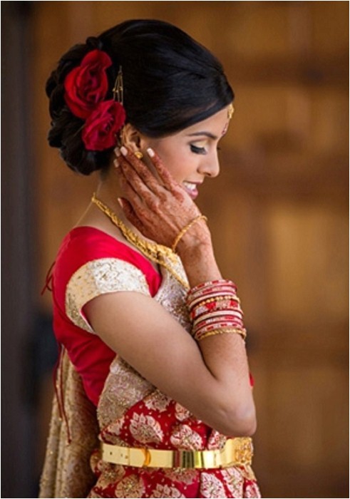 indian wedding reception hairstyle pictures