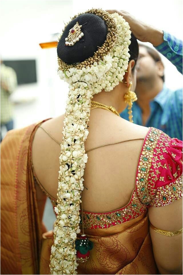 south indian bridal hair style
