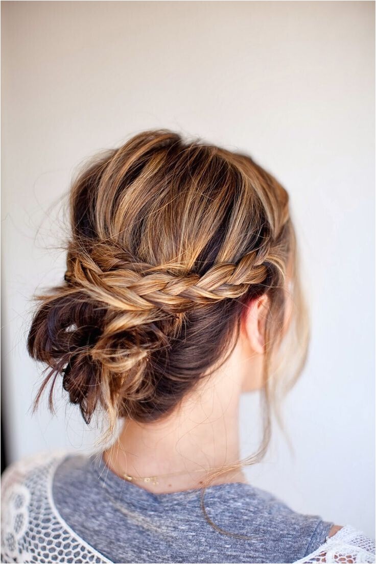 quick and simple updo hairstyles for medium hair