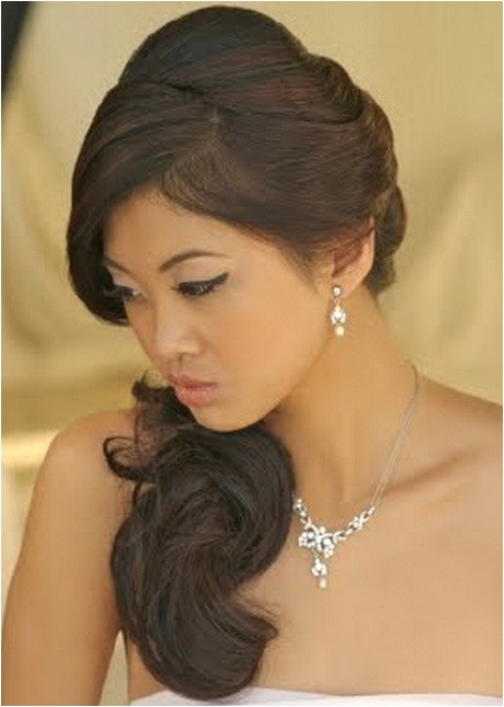 side swept bridal hairstyles