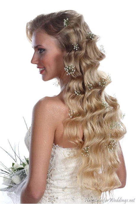 long curly hairstyles for weddings