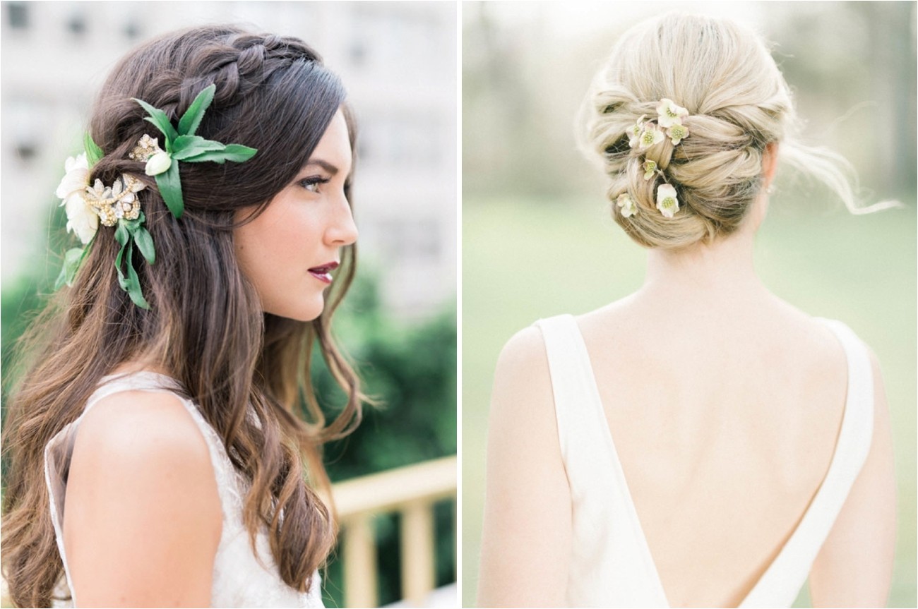 20 bridal hairstyles with real flowers