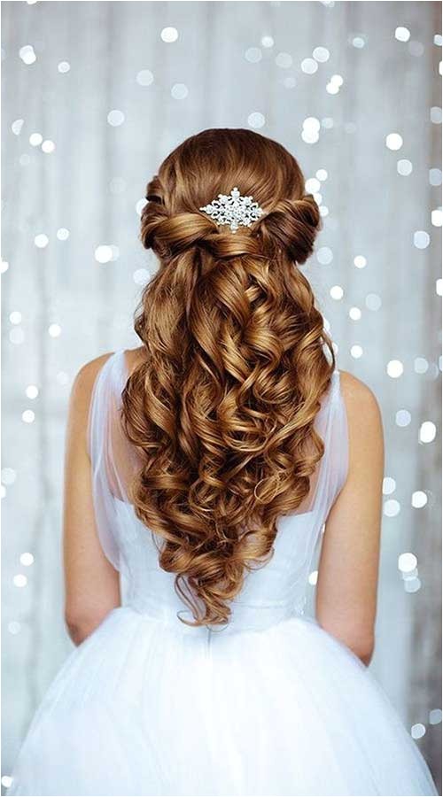 25 elegant half updo styles for weddings