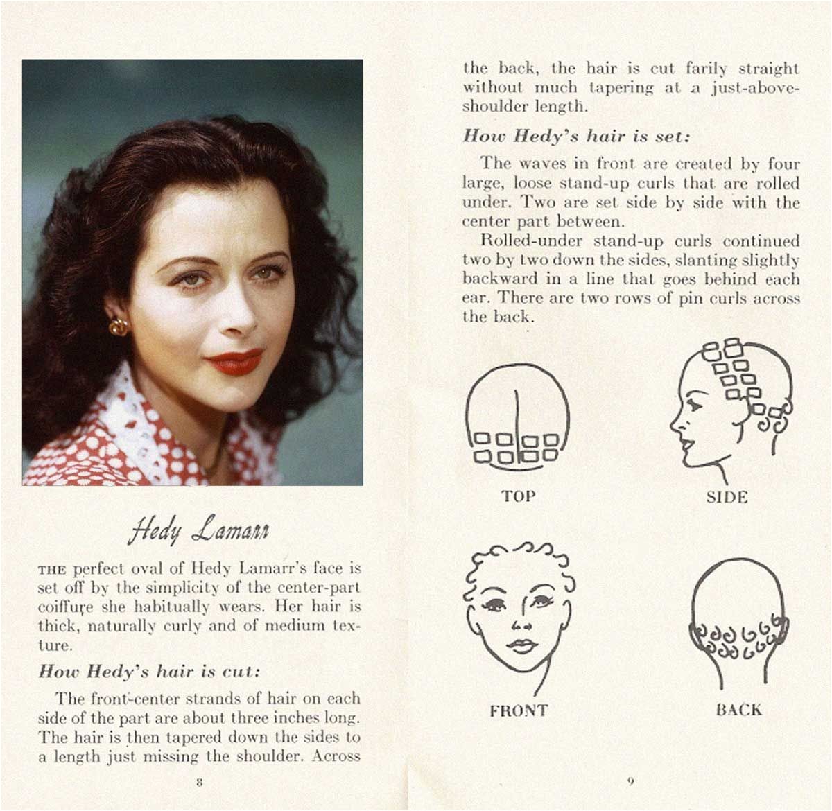 10 HOLLYWOOD HAIRSTYLES of the 50s HEDY LAMARR