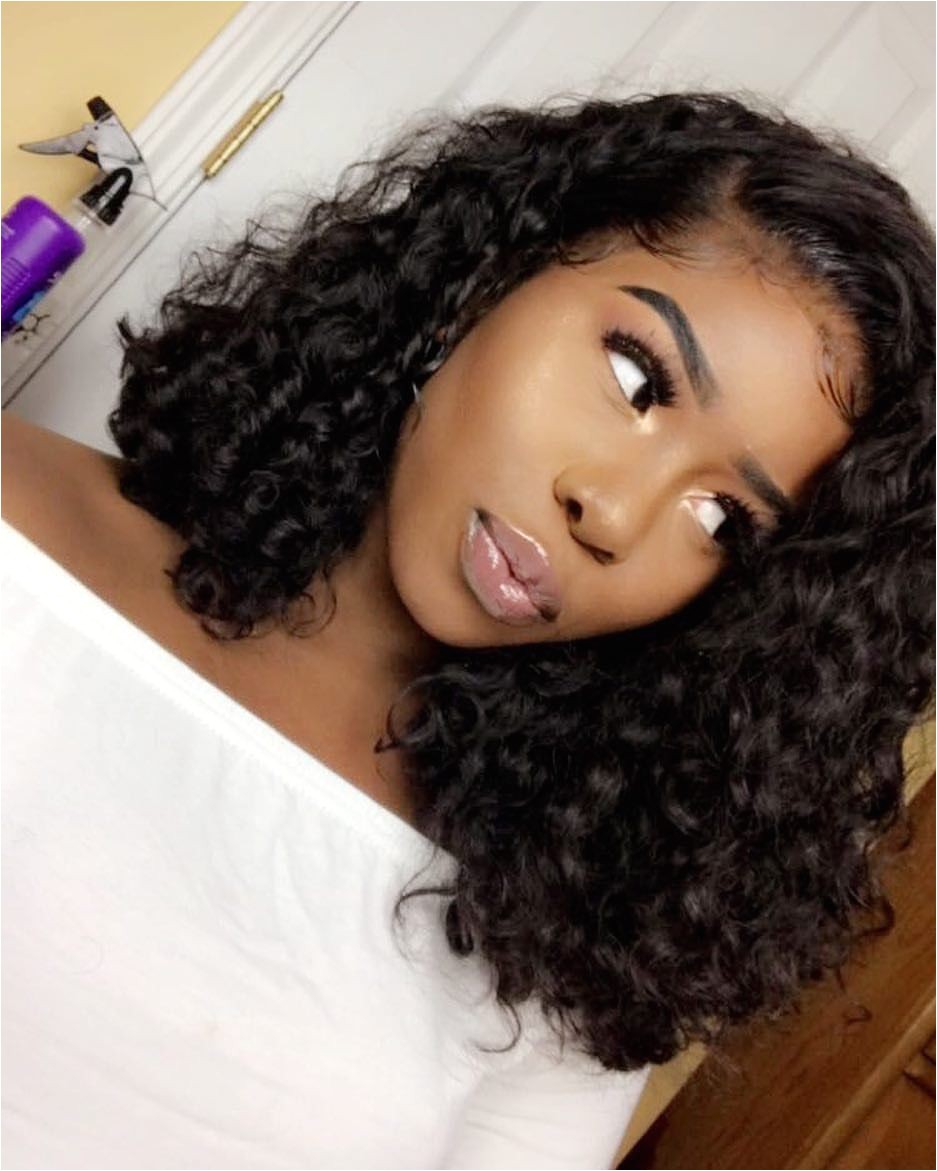 pinterest jordanchrome Curly Weaves Curly Wigs Curly Bob Sew In Short
