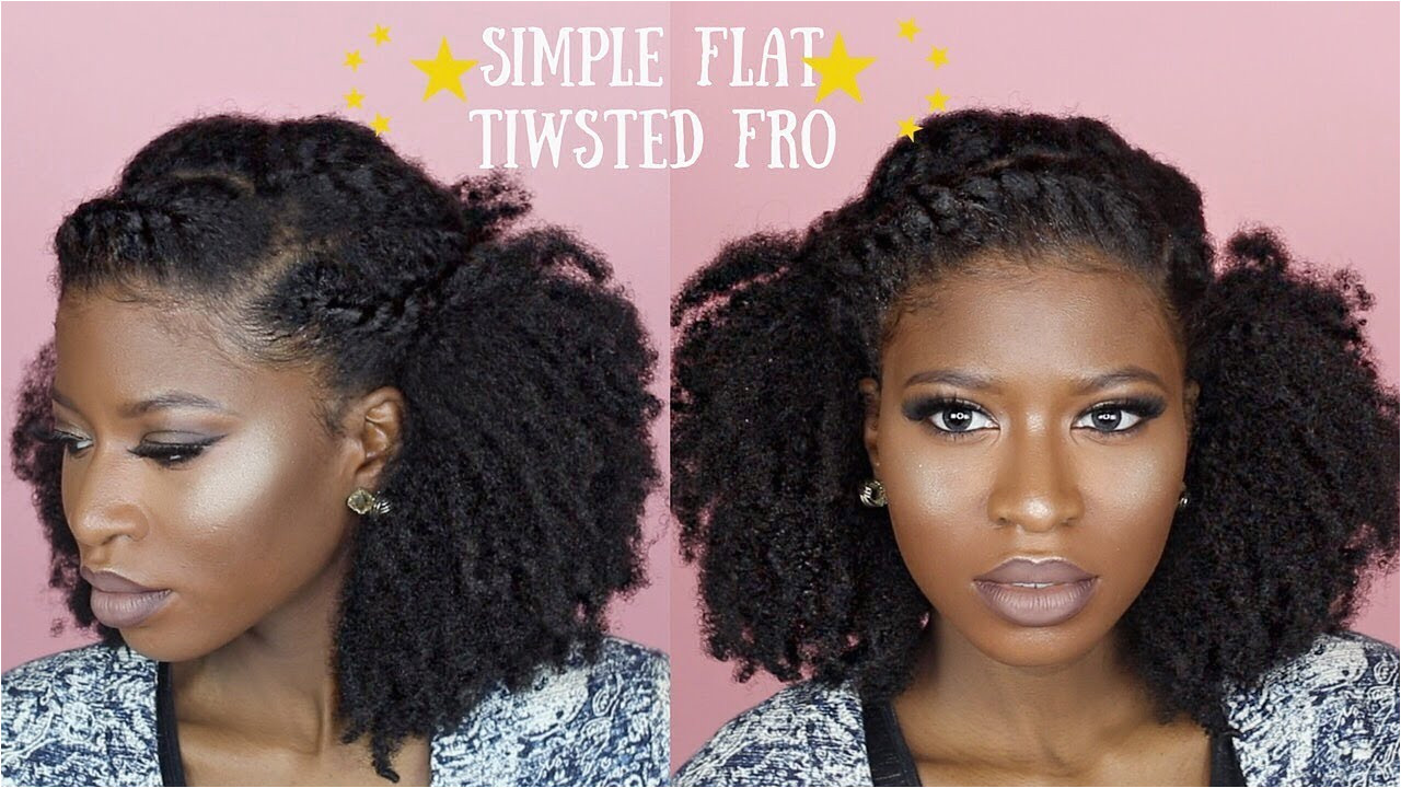 Flat Twisted Fro for UNDEFINED THICK Natural Hair 4a 4b 4c