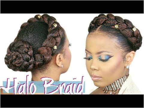 HOW TO FAUX HALO BRAID TUTORIAL CROWN BRAID W KANEKALON HAIR