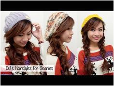 Cute Fall Winter Hairstyles for Beanies l Quick Easy Hairstyles for Medi