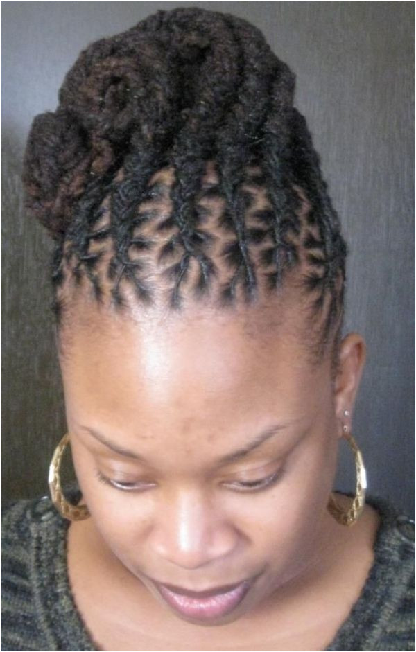 Loc Styles for Women Loc Updo