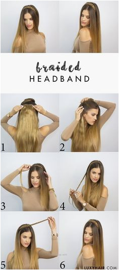 heatless hairstyle for back to school braided headband luxy hair… Heatless Hairstyles Girl Hairstyles