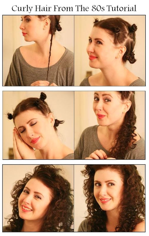 Make A Curly Hair From The 80s