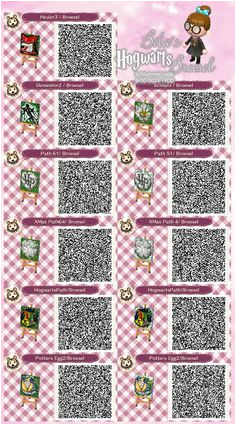 Zauberer Broesel Spiel A letter from Hogwarts Harry Potter snowy Path Winter Schnee Weg qr ACNL Broesel Animal Crossing New Leaf