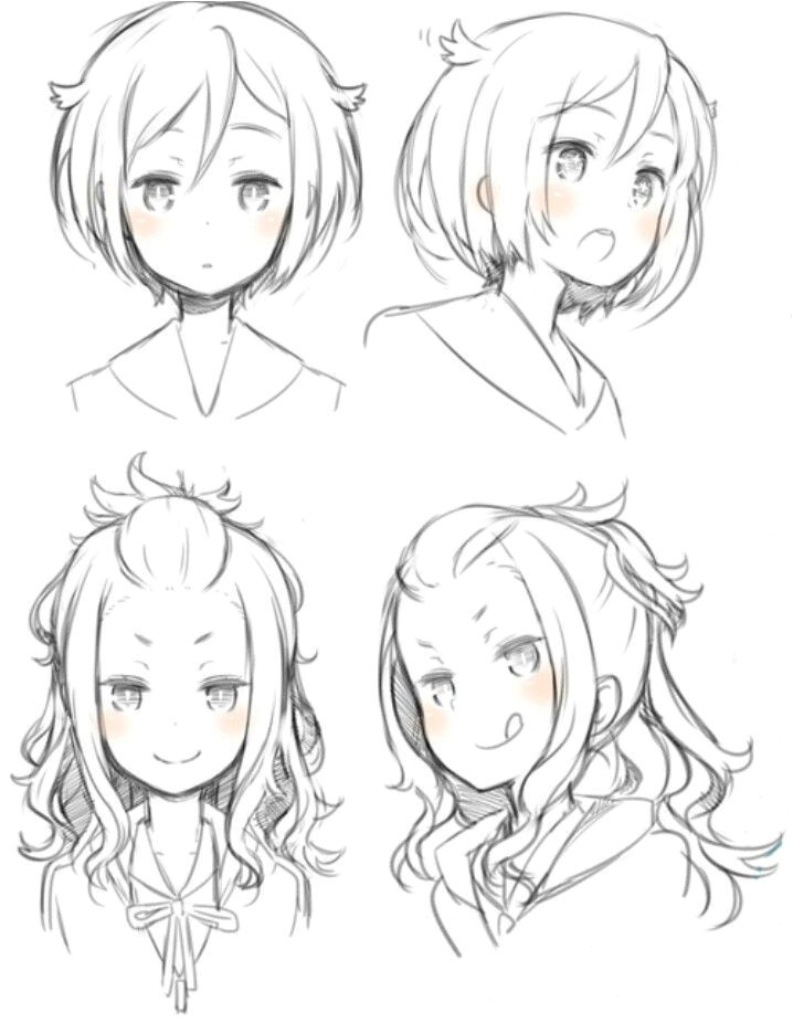 Hair Styles Anime Hair Styles Drawing Hair Style Sketches Anime Hair Drawing