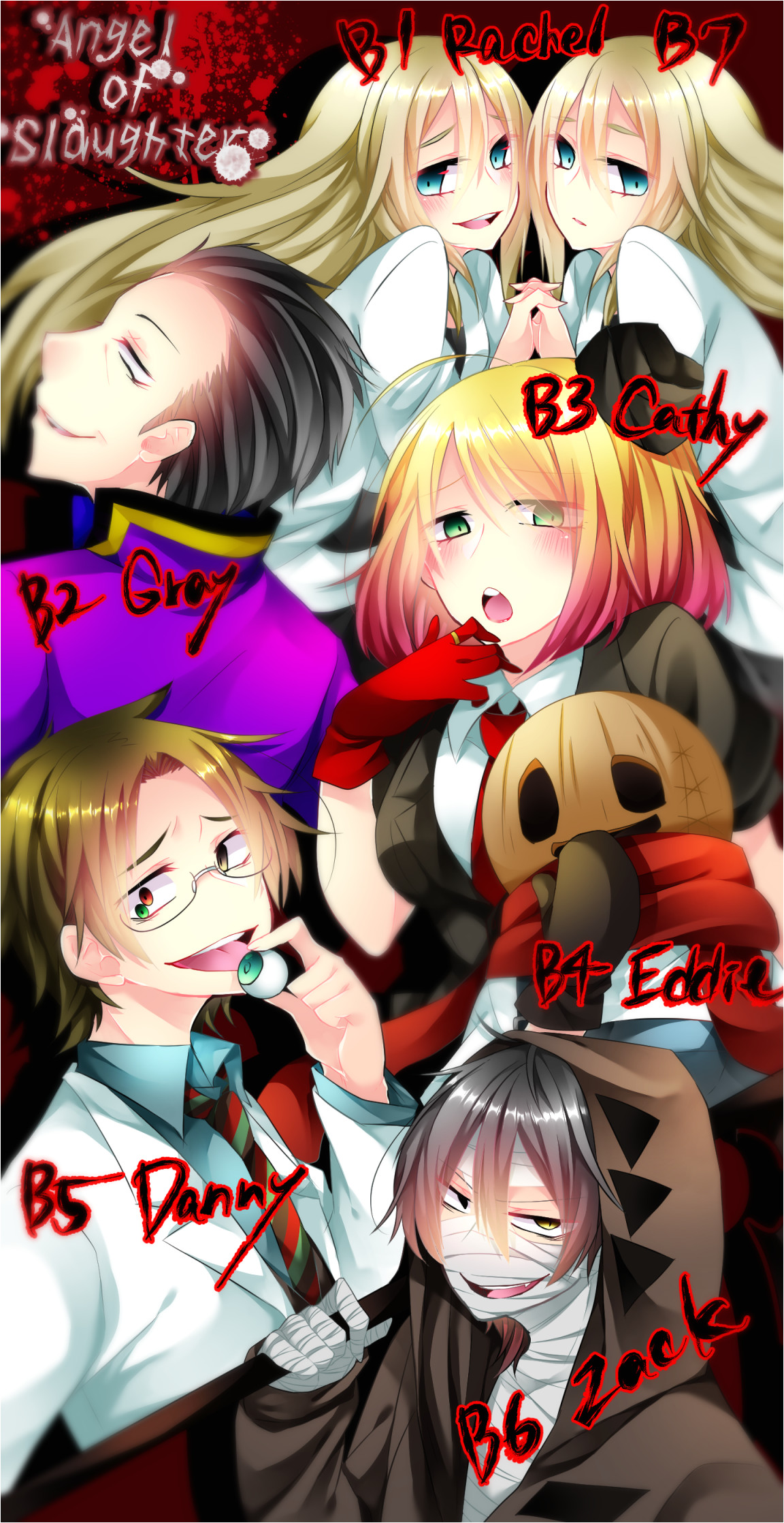 åãç¬ãã¾ã§ Angel of Slaughter Fanart Ray Zack Danny Ed Cathy and Grey