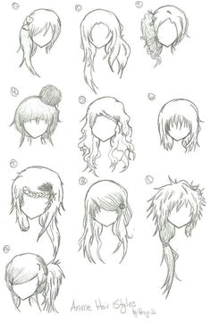 More manga anime hair part 2