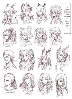 SRC Batch 3 Nikki s Manga HairstylesDrawing
