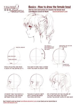 My Tutorial FOolder If you want to learn to draw manga with us join our great place here on DA Like promised this is the "Female head side view Tutorial