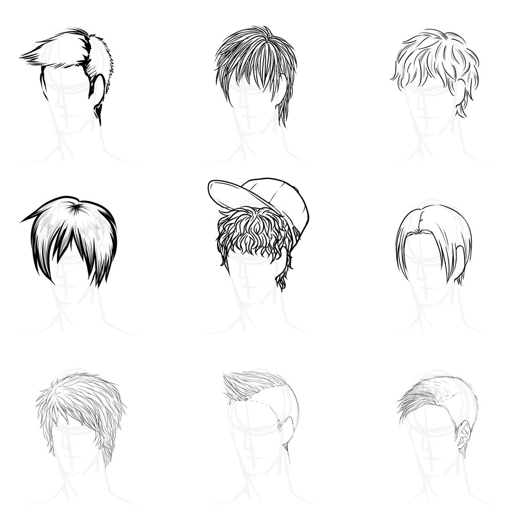 Anime Boy Hairstyles Side View & Becuo