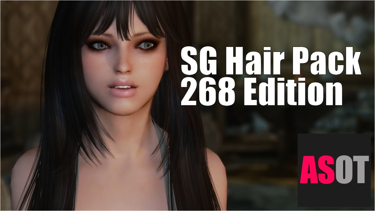 [ HAIR ] SG Hair Pack 268 Edition mod Best Skyrim Female Hair mod Skyrim Special Edition SSE