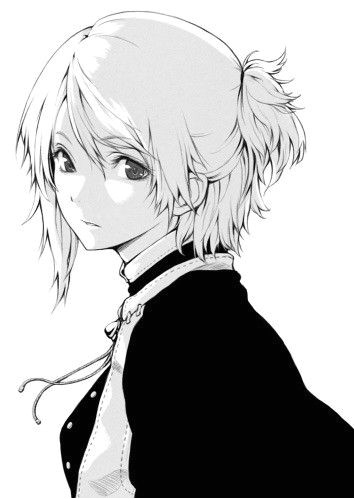 anime anime manga monochrome girl short hair