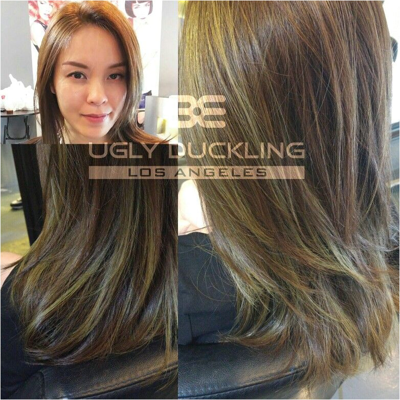 Ash green & ash brown by ugly duckling Ash Green Hair Color Hair Color Asian