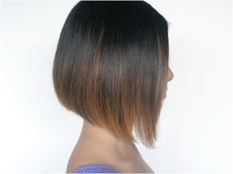 How to cut an A line bob hairstyle on your self at home Cut our own hair This Youtube user has a lot of other good hair tutorials as well