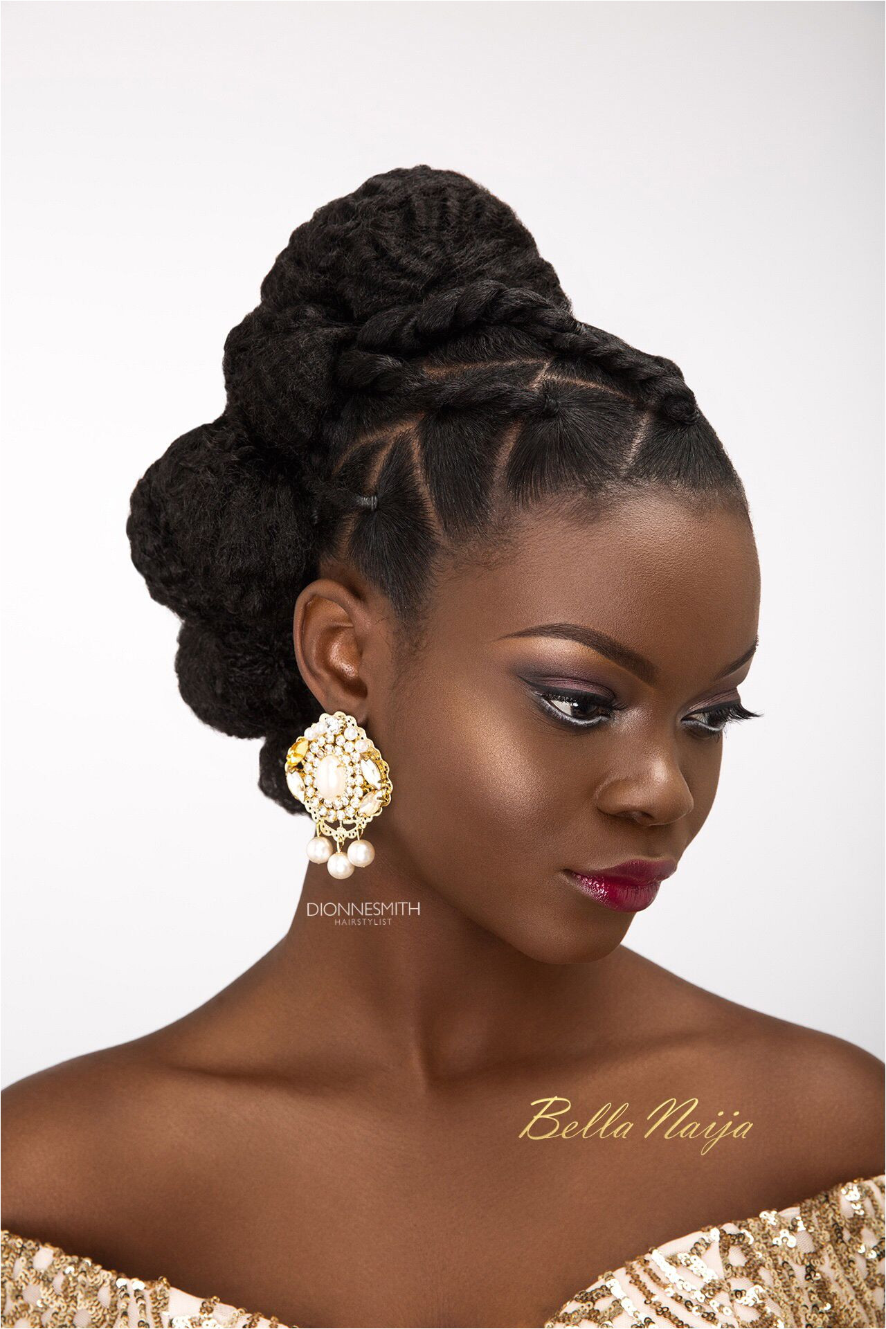 BN Bridal Beauty International Bridal Hair Specialist Dionne Smith presents Elegant Evening Bridal Hair Inspiration with a Twist