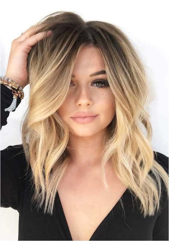 29 Creative Medium Length Blonde Haircuts to Show f in 2018 Medium length hairstyles are suitable hairstyles for la s wh…