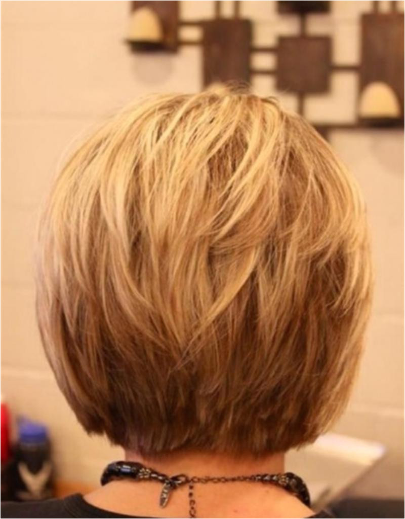 2019 Bob Hairstyles Back View Awesome Layered Short Hair Back View Odmalicka as to Bridesmaid Hair