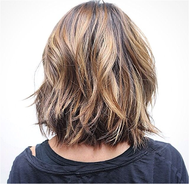 long layered bob back view Google Search