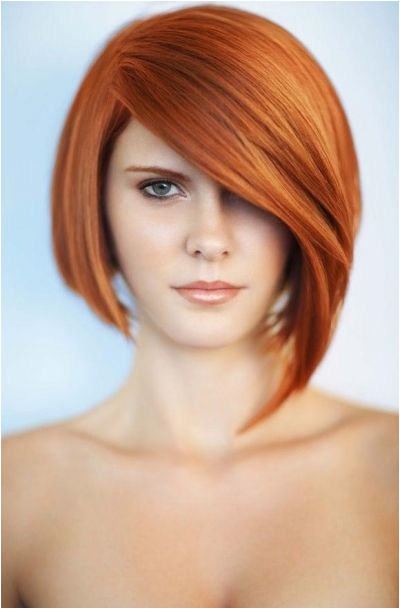 Medium length bob hairstyle with fringe