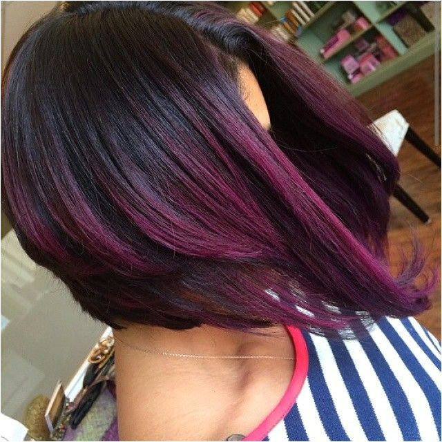 Ombre Hair Color Burgendy Ombre Hair Bob Hair