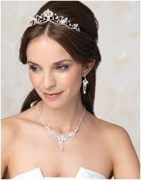 half up half down wedding hairstyles with tiara and veil Google Search
