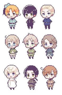 Hetalia Chibi Usuk Pixel Art Templates Pixel Art Games Hama Beads