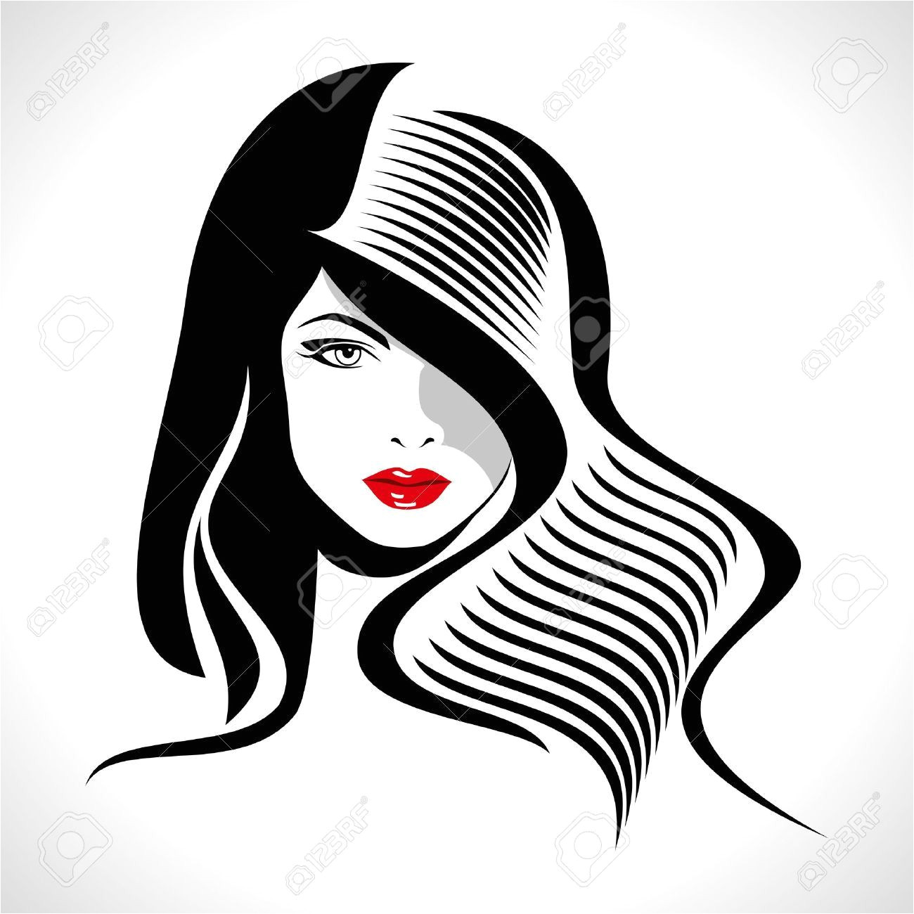 barbershop logo design Google Search Girl Silhouette Silhouette Vector Silhouette Pop