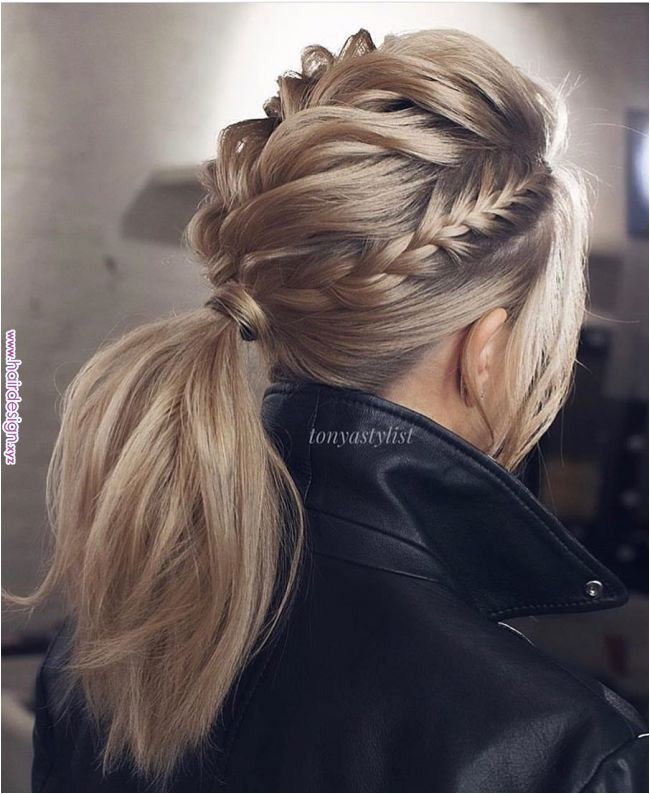 Braids Ponytail = â¤ â¤ â¤ C HairStyles Hair Design and Braids