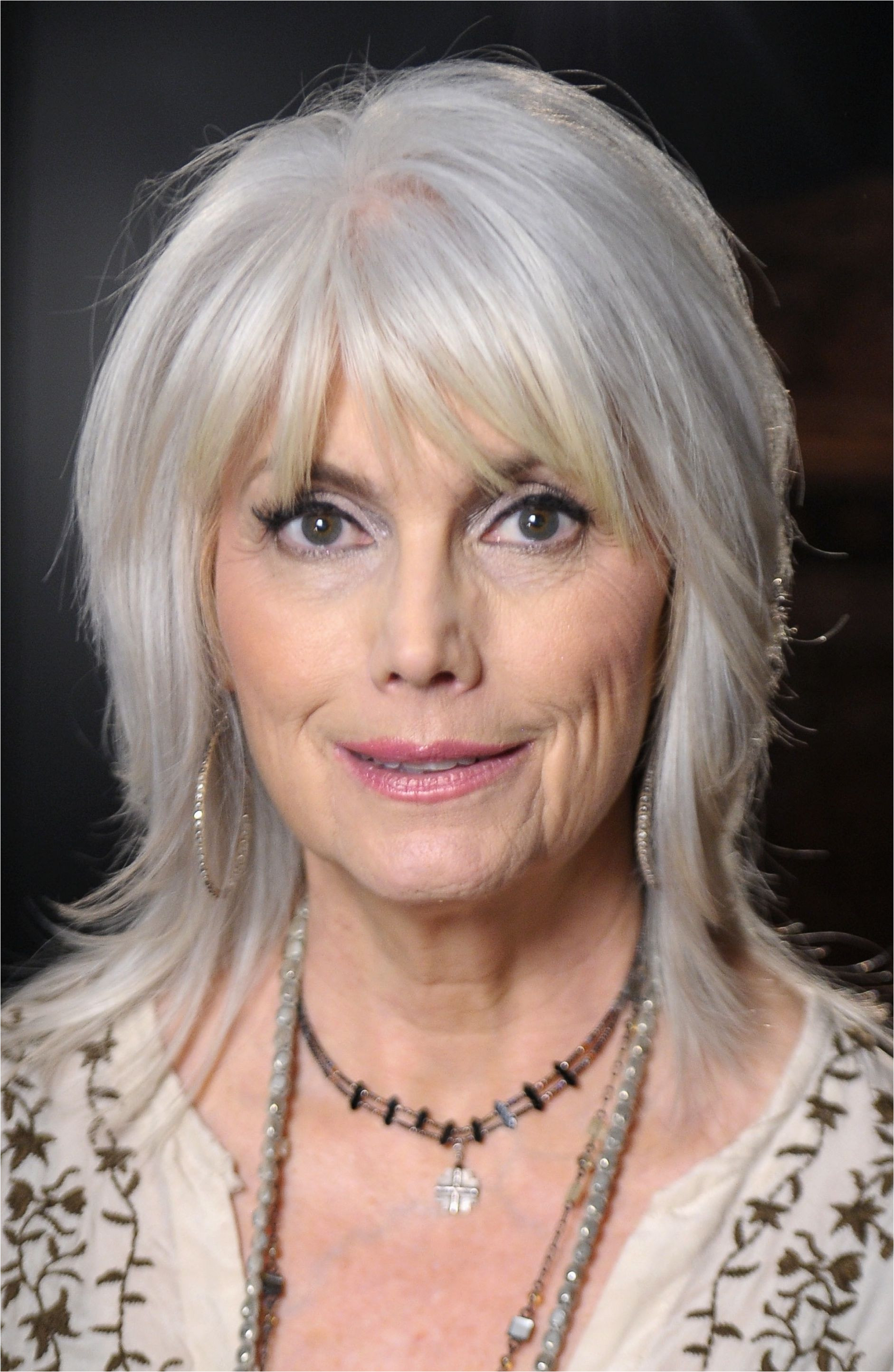 26 of the Most Amazing Shag Hairstyles Emmylou Harris Another example of an older woman with a shag hairstyle