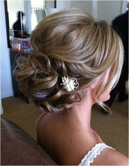 updos for medium length hair with flower