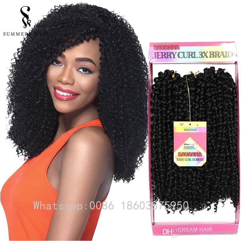 Summershair Kinky Curly Crochet Braids 10inch Short Synthetic Marlibob Hair Extensions Ombre Freetress Deep Twist Hairstyle Kinky Curly Crochet Braids Short