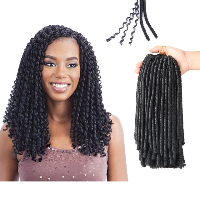 Soft Dreadlocks Crochet Braids 14 inches Synthetic Braiding Hair 30 Roots Crochet Hair Extensions For Women