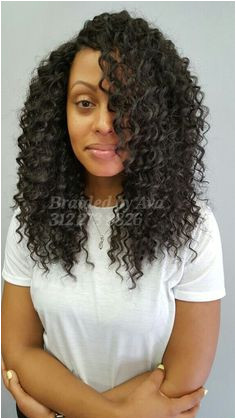 Wet and wavy crochet intstall Chicago based stylist 312 273 8826 crochetbraids Wavy Weave