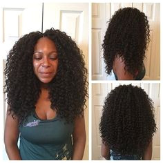 Small crochet braids with free tress deep twist hair by StyleSeat Pro Jennifer T