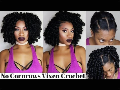 3 part VIXEN Braidless CROCHET flip over method NO CORNROWS NO LEAVEOUT w TOYOKALON Kima Kalon