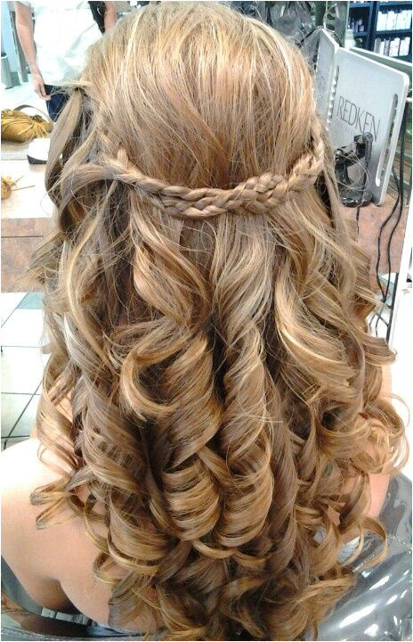 Curls Hairstyles with Braids for Prom Prom Hairstyles Braid