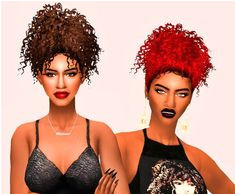 Sims 4 CC s The Best Hair by Simblr in London Afro Hair Sims 4