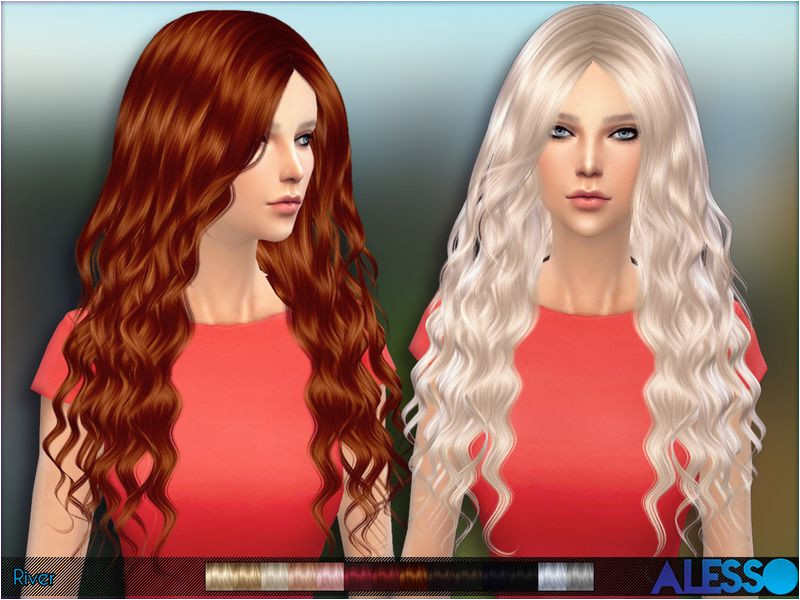 Long curly hair for females Found in TSR Category Sims 4 Female Hairstyles